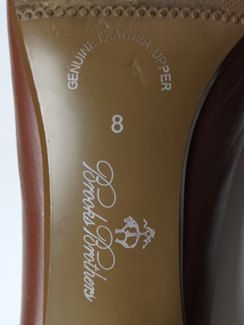 Brooks Brothers Brown Leather Block 2